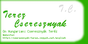 terez cseresznyak business card