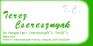 terez cseresznyak business card